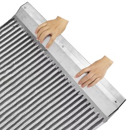 2 Pack 24 Inch Large Tile Trowel, Tile Tools, 2/5" x 2/5" Square Notch Stainless Steel Masonry Trowel for Large Tiles Flooring & Tiling Masonry Hand Trowel