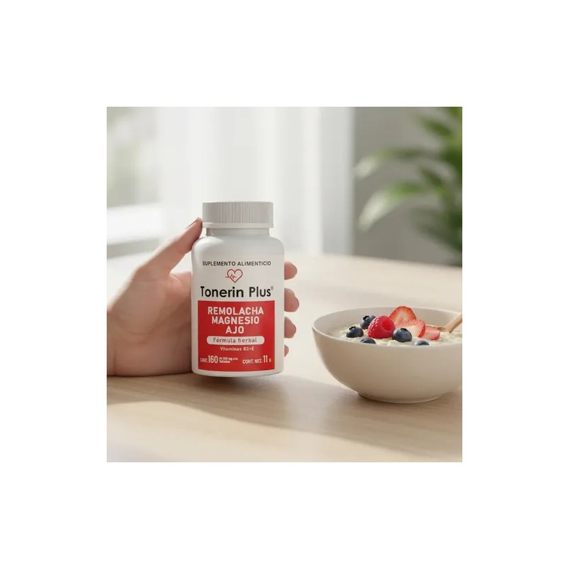 Tonerin Plus Remolacha Magnesio Ajo Formula Herbal 160