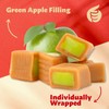 Caramel Cubes | Candy 2-Pound Pack | Green Apple Filling,