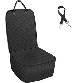 ELR Front Seat Cover for Dog, Nonslip&Scratch Proof Dog Front Seat Covers for Pets/Dogs/Cats, Washable Pet Front Seat Cover for Cars Trucks SUV