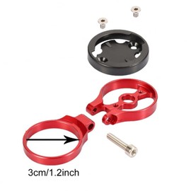 Tobefor Bike Computer Mount, Adjustable Out-Front Bicycle Extended Mount, Aluminum Integrated Bike Mounts for Bicycle Computers and Handlebar Accessories (Black)