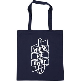 HippoWarehouse Whisk me away Tote Shopping Gym Beach Bag 42cm x38cm, 10 litres
