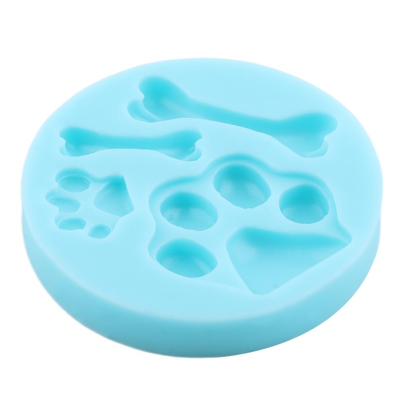 Cat Paw Fondant Mold Dog Paw Bone Silicone Mold