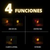 Par Plafon 24 Led Direccional Cuadrada Gel Estrobo 12-24v