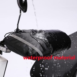 Ibluelover Motorcycle Handlebar Gloves Muff for Cold Weather Waterproof Riding Mittens Windproof E-Bike Handguards Hand Protectors Covers Winter Warm Cotton Handle Cover Gloves…