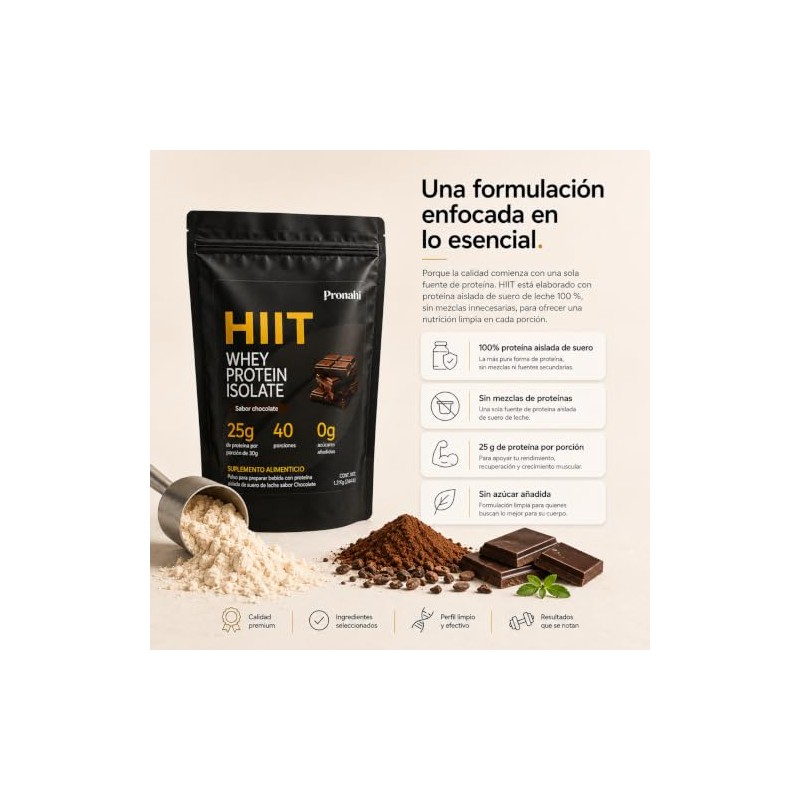 Hiit Prote Aislada Suero Leche 100 Whey Isolate