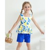 SOLOYEE Toddler Girl Clothes Summer Outfits, Sleeveless Ruffle Hem Tank