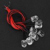 50PCs 12V LED Pre Wired Luminous Diode 10 mm Round
