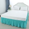 PiccoCasa Elasticated Bed Skirt Ruffled Bed Base Wrap Around Bed