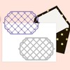 BENECREAT 4 Styles Net Lace Frame Cutting Dies, Grid Background