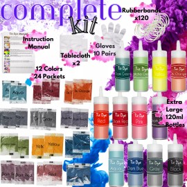 mesi colorz Complete Tie Dye Kit with Tie Dye Power Refills Comes With Everything You Need