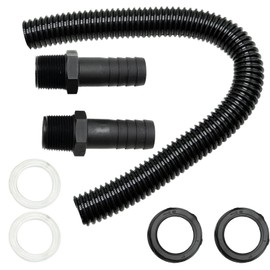 Water Butt Connector Pipe Link Kit,Water Butt Connector Kit,Rainwater Diverter Kit,Butt Connector Pipe Link Kit Rain Barrel Linking Kit Two Tank Fittings Male Thread (one Tube)