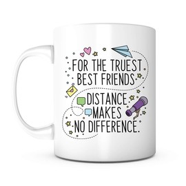 PRINT SUPREMACY For the Truest Best Friends-11 Ounce Ceramic Mug, Present Ideas for Graduation, College High School Bachelors Vocational Graduation, Grad Present, Graduation Mug