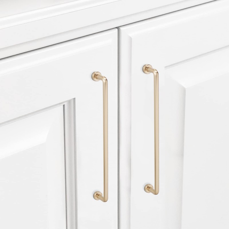 POVEFONK 6 Pack 10 inch(254mm) Champagne Bronze Kitchen Cabinet Handles