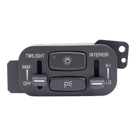 Brock Replacement Headlight Switch Dimmer Brights Lever Compatible with 2000-2005 Lesabre 25740989