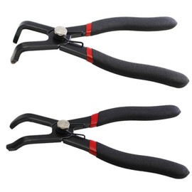 HOTQ Clip Pliers, Clip Removal, Coupler Pliers, Clip Removal Tool, Car Clip Pliers, Upholstery, 30°, 80°, Set of 2