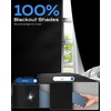 OTUOER Blackout Curtains for Bedroom (22"x72"), Portable Window Blinds with