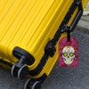 Nicokee Sugar Skull Suitcase Bag ID Luggage Tag Set Bag