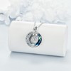 Moon Star Necklaces Gifts for Women, 925 Sterling Silver Crescent