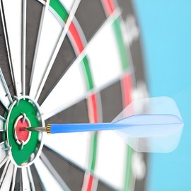 Milisten 4 Pcs Transparent Darts Flights Accessories Set Fine Thread Tail Wings for Indoor and Outdoor Sports Small Blue Flight Wings