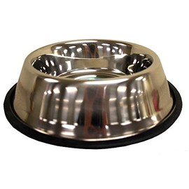 Indipets Stainless Steel No-Tip Dog Bowl 32 OZ