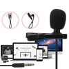 3.5mm Lavalier Lapel Microphone Clip on Hands Free Microphone for