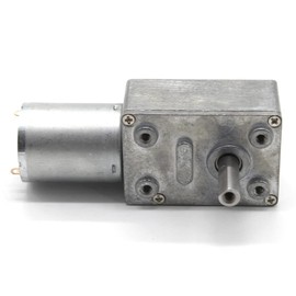 LVLOZ 6 Volt Worm Gear Motor JGY370 Curtain Rotating Gearbox Speed Control Dc 12v Hobby Motor Worm Gear Motor 12V 20 RPM