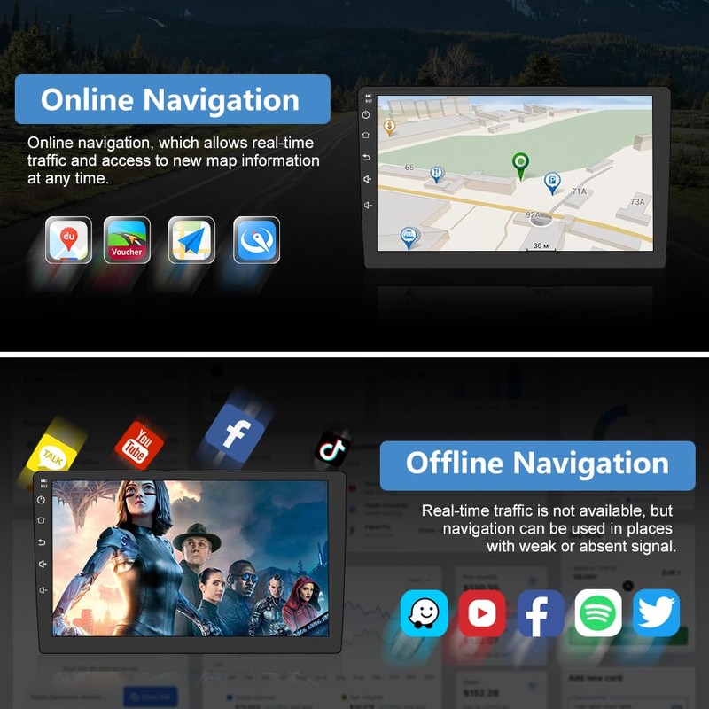 AWESAFE Android 13 Car Stereo for Toyota Prius 2010 2011