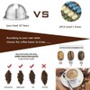 Stainless Steel Refillable Capsules Reusable Coffee Pods Compatible for Nespresso