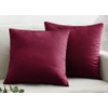 Seechoo Velvet Cushion Covers, Set of 2, 45cm x 45cm,