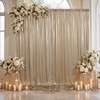 10x10ft Thick Champagne Glitter Backdrop Curtain Panels for Parties, Wrinkle