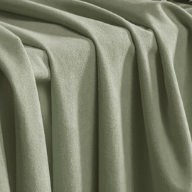 Hiasan Room Darkening Velvet Curtains 96 Inches Length - Grommet Thermal Insulated Light Blocking Sage Green Spring Curtain Drapes with Tiebacks for Living Room Bedroom, 2 Panels, 52" Width