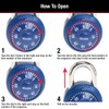 Master Lock 1530T Locker Lock Combination Padlock, 2 Count (Pack