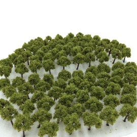 DauStage N Gauge Diorama, Railway, Architecture, Model, Tree, Landscape, 1.2 inches (3 cm) (12, Dark Green, 100 Pieces)