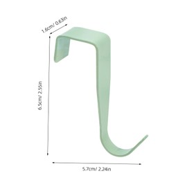 Operitacx 8pcs Wardrobe Door Hanging Hooks Easy to Install Over Door Organizer for Kitchen Bathroom Bedroom Sturdy Durable for Clothes Towels Accessories Space Saving Design