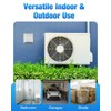 WENHUALI 4" Dryer Vent Cover Outside with Stainless Steel Guard