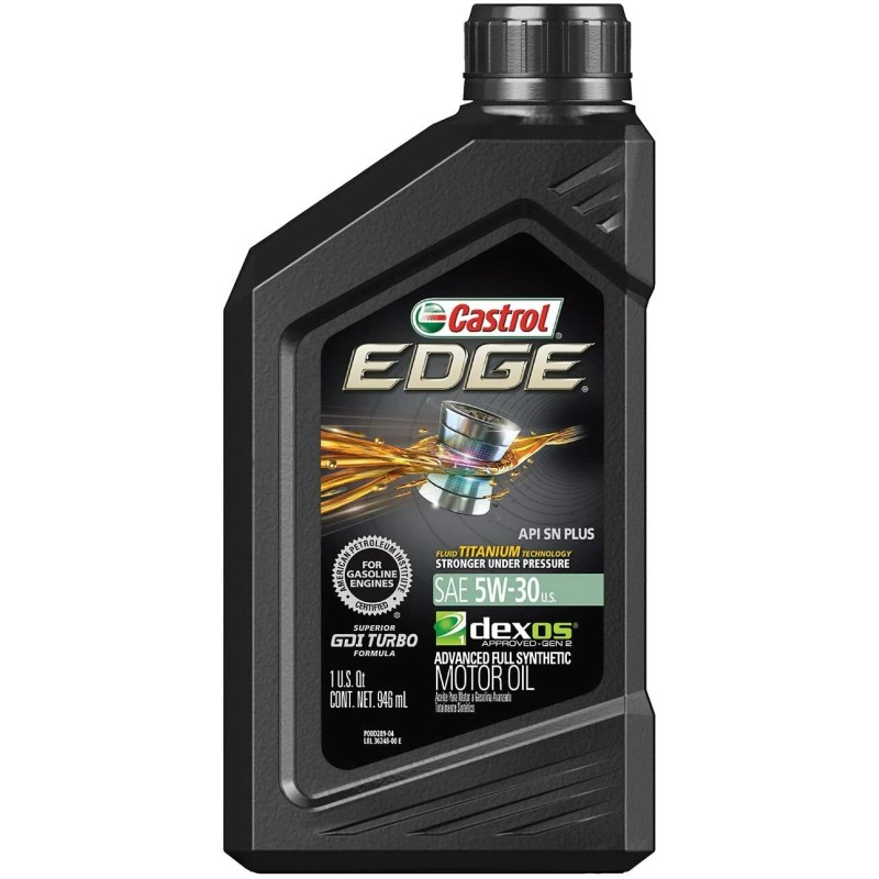Castrol 06248 Edge 5W-30 Advanced Full Synthetic Motor Oil, 1