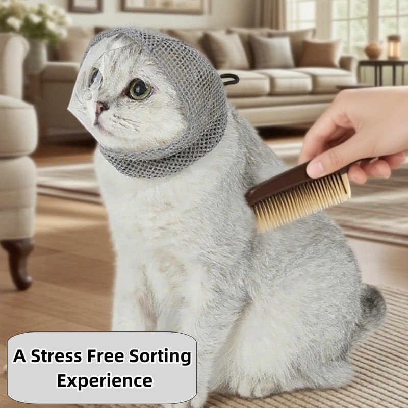 Vubbkdi Cat Bubble Muzzle for Cats That Bite Transparent Muzzle