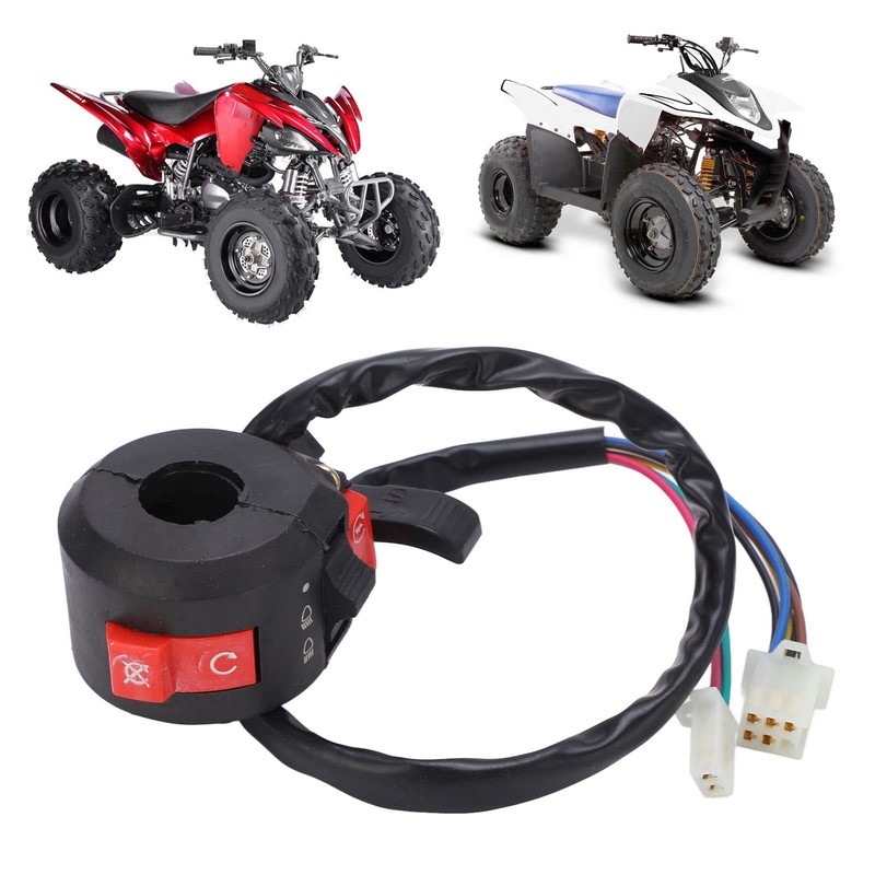 R Kill Switch Motorcycle Handlebar Switch 7 Wire 22mm Left