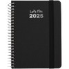 Grafoplás | Weekly View 2025 a6 Annual Diary | Black