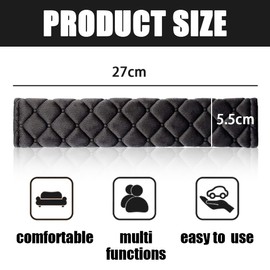 BIKPRST Bikprst Soft Car Seat Belt Shoulder Pads for Seat Belt for More Comfortable Driving, Compatible with All Cars and Backpacks, Black