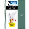 Five Star Spiral Notebook, 2 Subject, College Ruled, 9 1/2"