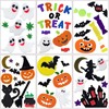 6Pcs Halloween Gel Window Clings for Indoor Home Decor