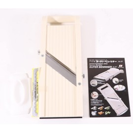 Benriner Super Slicer, with 4 Japanese Stainless Steel Blades, Beige