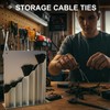 Yaocom Cable Zip Tie Storage Holder Rack Aluminum Zip Tie