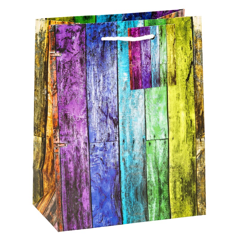 TSI Gift Bags Set Stripes, Medium, 3 Designs (Pack of