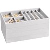 ProCase Stackable Jewelry Organizer Trays for Drawers, Jewelry Drawer Inserts
