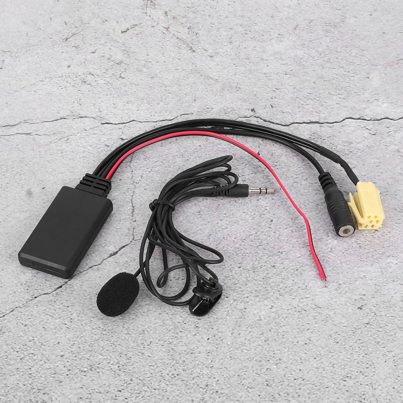 59.1in Bluetooth Radio Audio Cable Handsfree Car AUX Adapter with