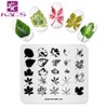 KADS Nail Art Stamp Plate Overprint Butterfly Flower Leaves Series