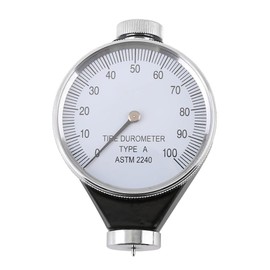 Lancoon Rubber Hardness Tester, Shore Type A Tire Durometer with Professional Large Dial Pointer 0-100HA Durable Practical Analog Display Easy to Carry for Leather Wax Poly Fat